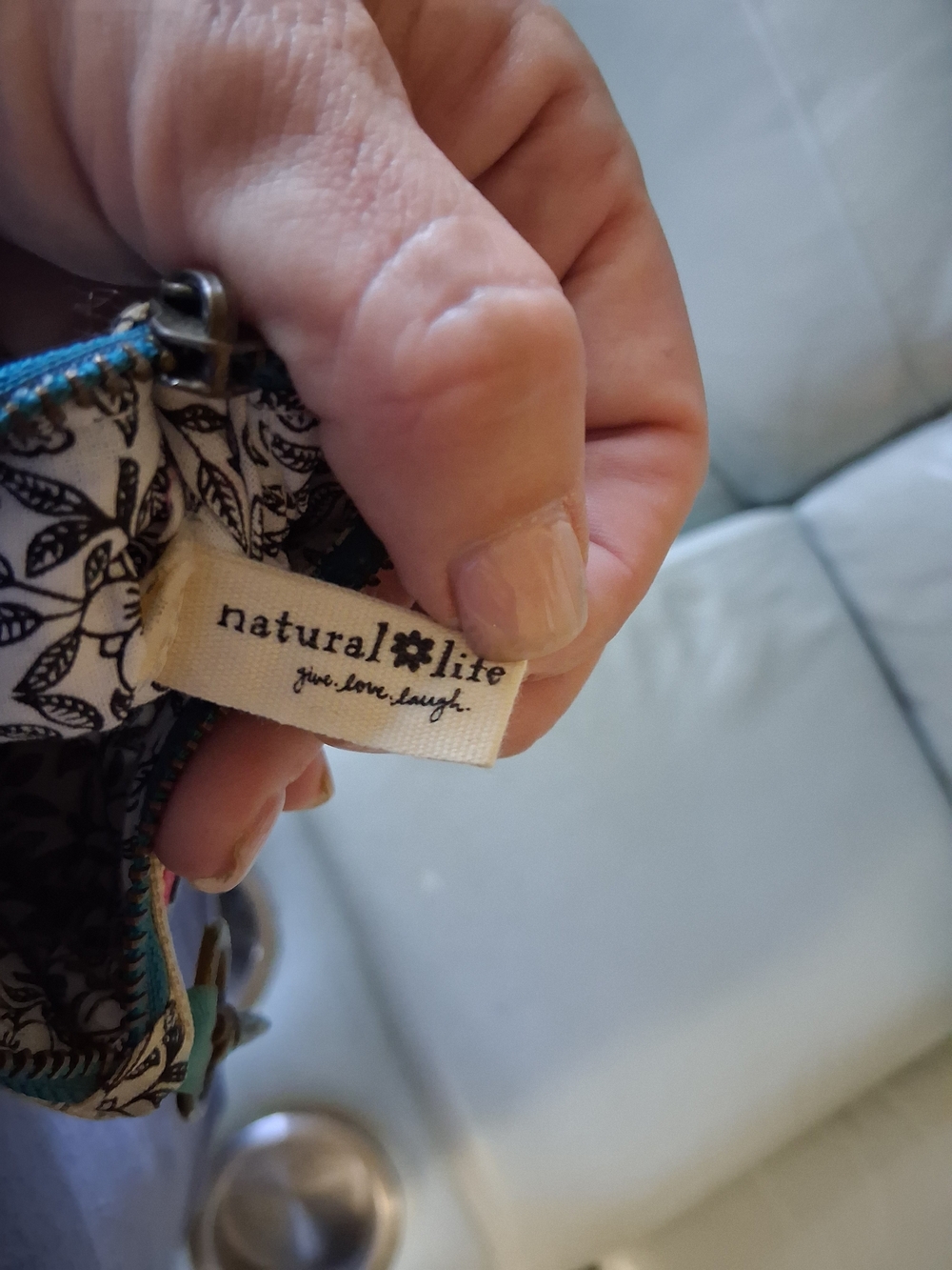 Natural Life Embroidered Keychain Pouch - Picture 9 of 9